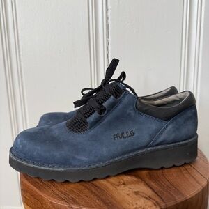 Ricosta Blue Suede Leather Lifestyle Sneakers size 9.5 women’s